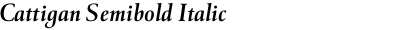 Cattigan Semibold Italic